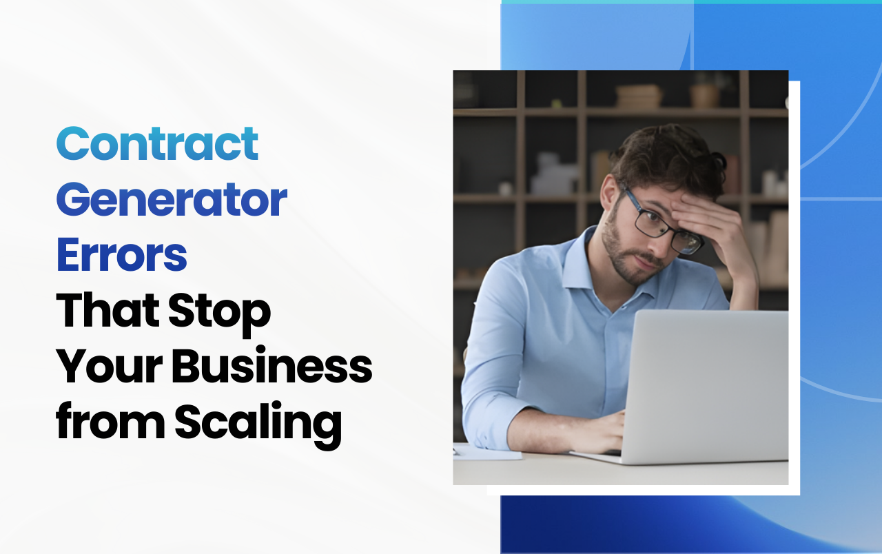 Contract Generator Errors That Stop Your Business from Scaling