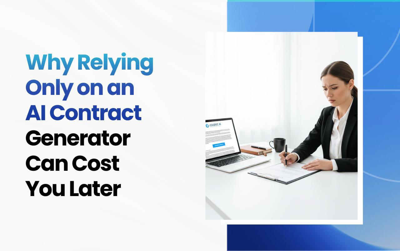Why Relying Only on an AI Contract Generator Can Cost You Later