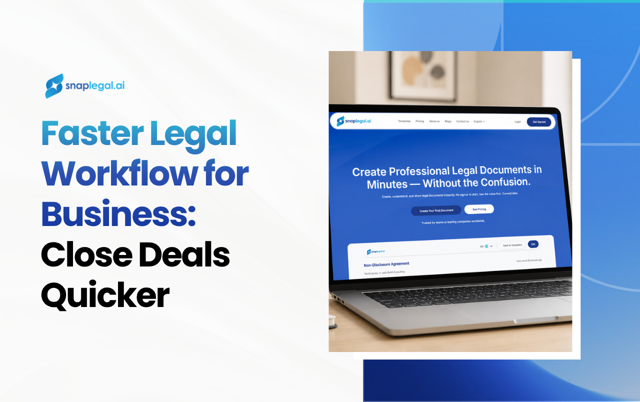 Faster Legal Workflow for Business: Close Deals Quicker